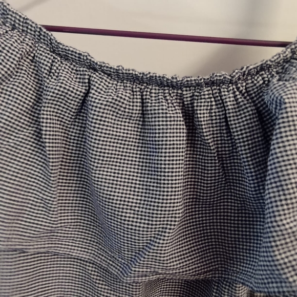 Zara Floral Navy and White Embroidered Top - Picture 12 of 16